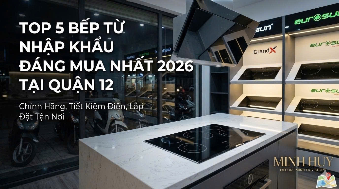 TOP 5 MẪU BẾP TỪ NHẬP KHẨU ĐÁNG MUA NHẤT 2026 TẠI QUẬN 12