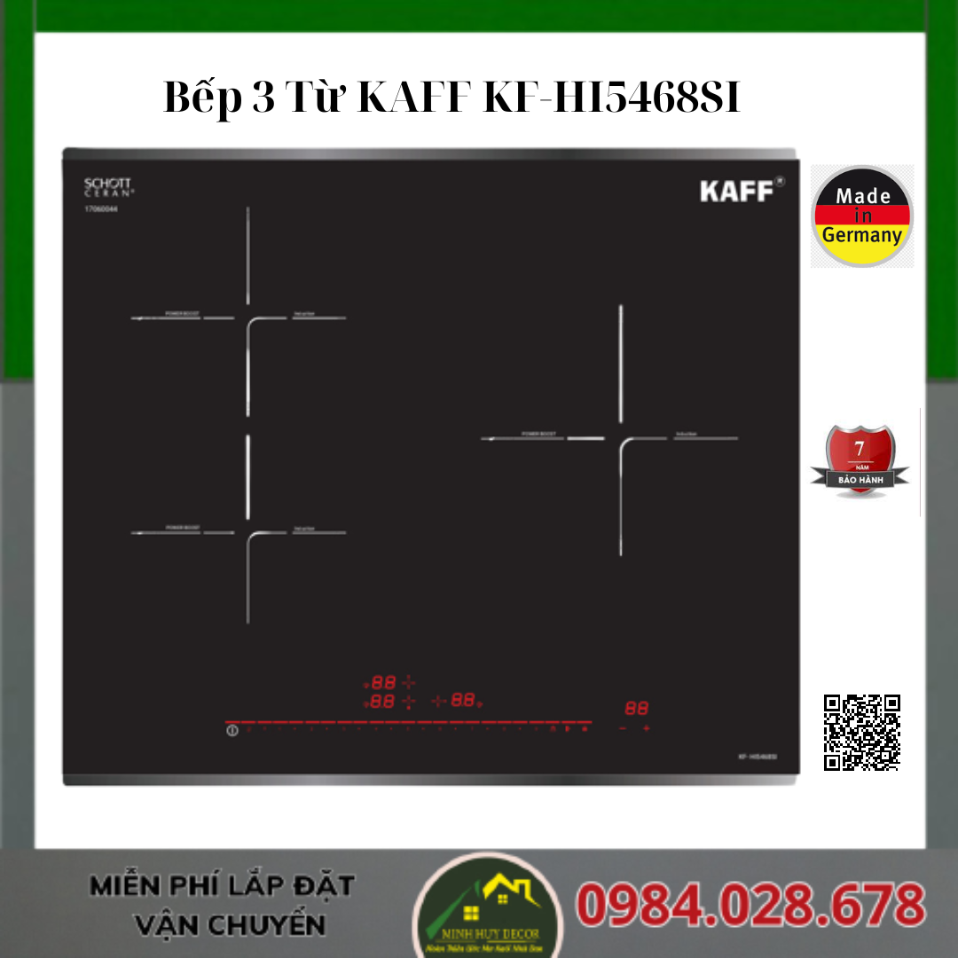 Bếp 3 Từ KAFF KF-HI5468SI-Made in Germany