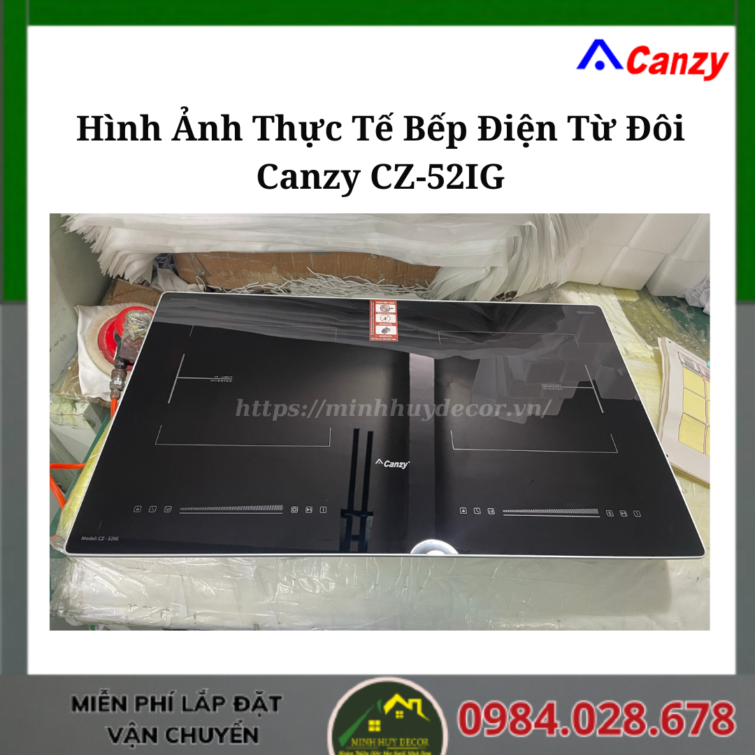 Bếp Điện Từ Đôi Canzy CZ-52IG