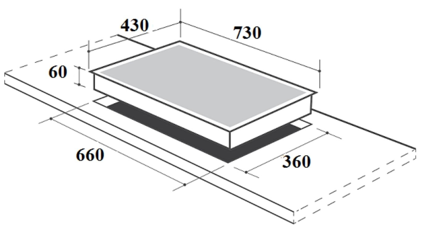 Bếp gas âm Canzy CZ-662