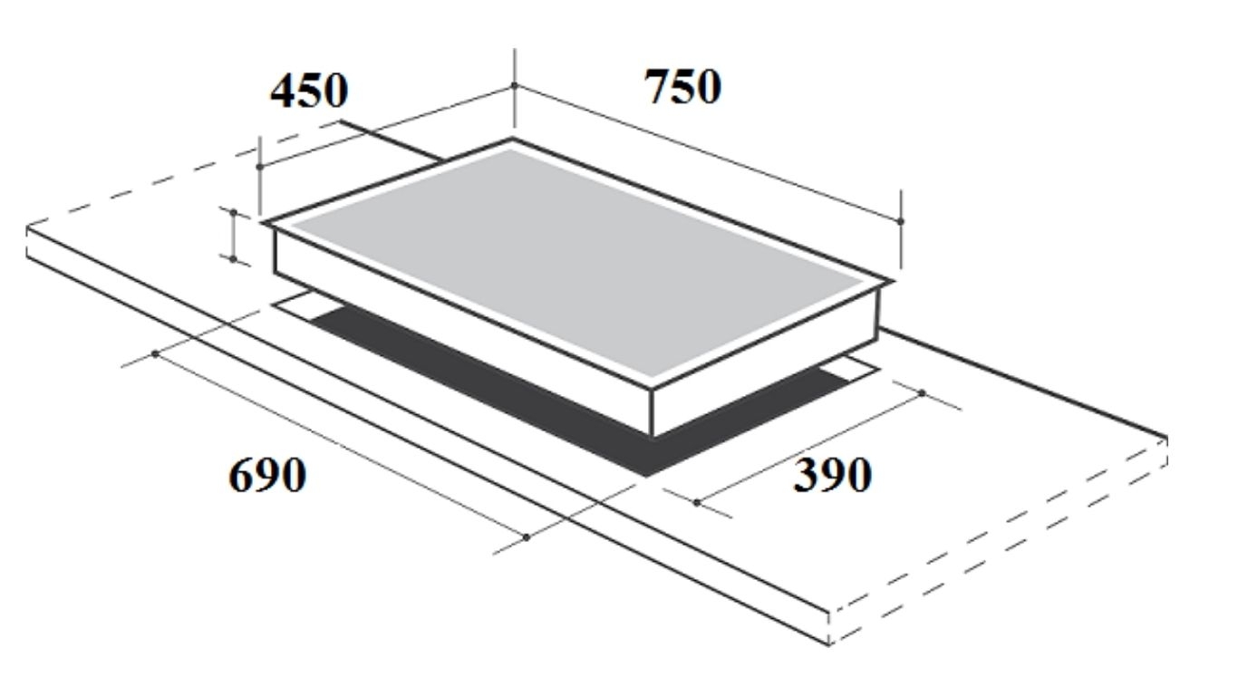 Bếp gas âm Canzy CZ-862
