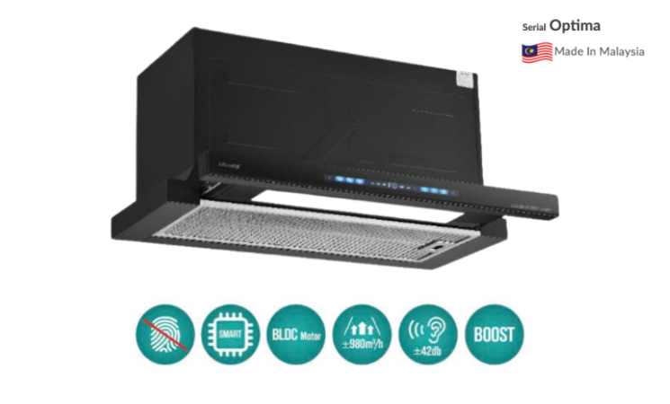 Máy hút mùi âm tủ GrandX GX H70F75B