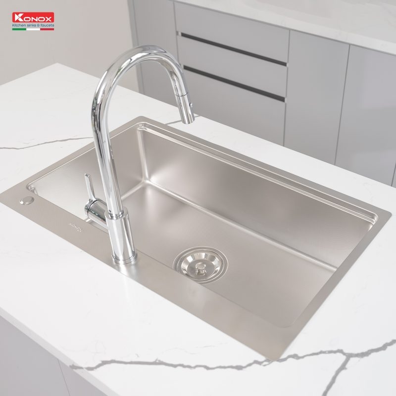 Chậu rửa bát chống xước Top Mount Sink KN8151TS Dekor Full