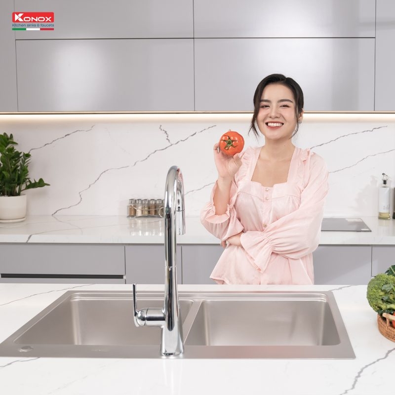 Chậu rửa bát chống xước Top Mount Sink KN8651TD Dekor Basic