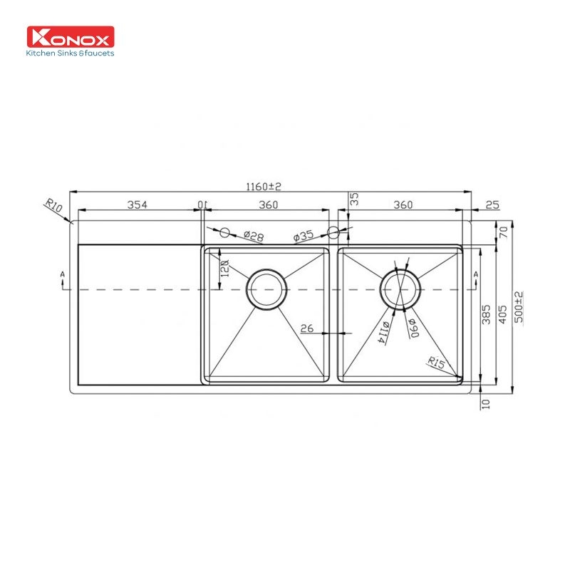 Chậu rửa bát KN11650TD