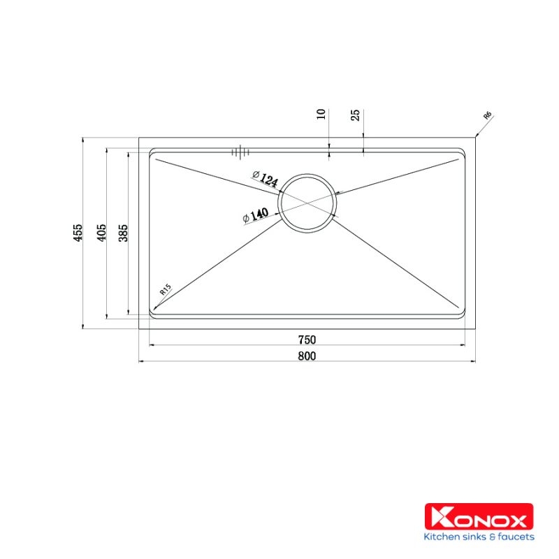 Chậu rửa bát KN8046SU