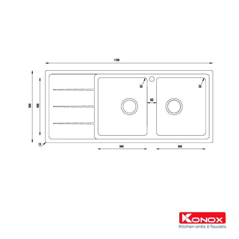 Chậu rửa bát Turkey sink Beta 1160