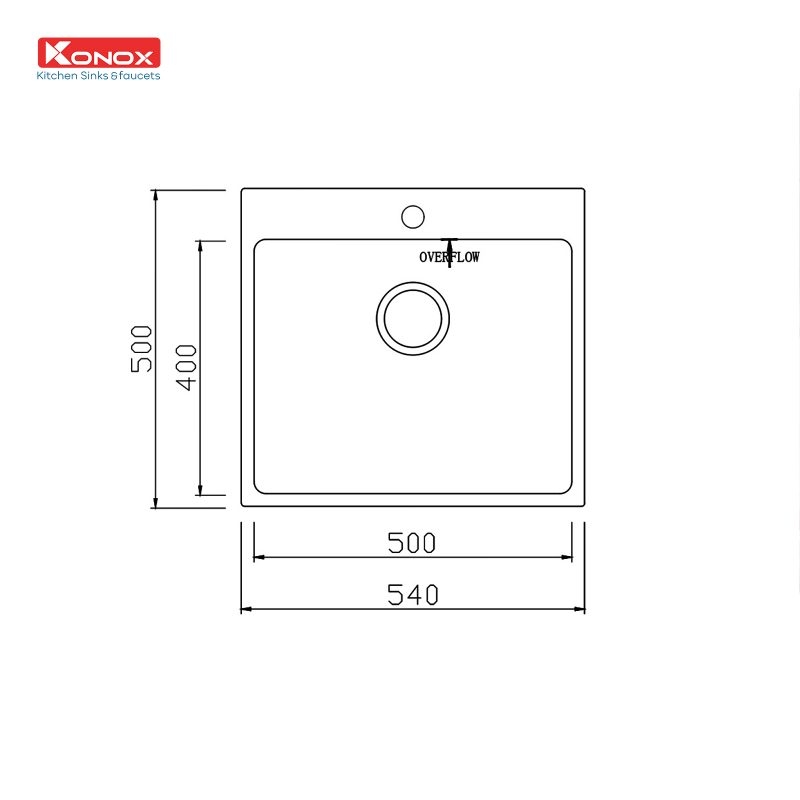 Chậu rửa bát Topmount Sink Unico 5450