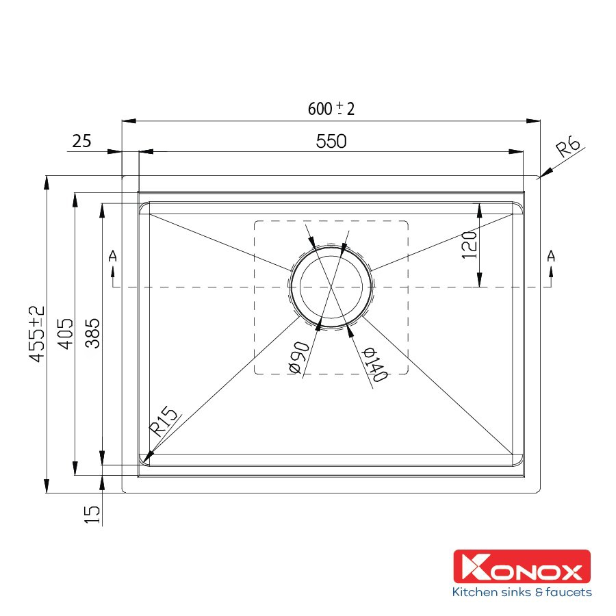 Chậu rửa bát KN6046SU