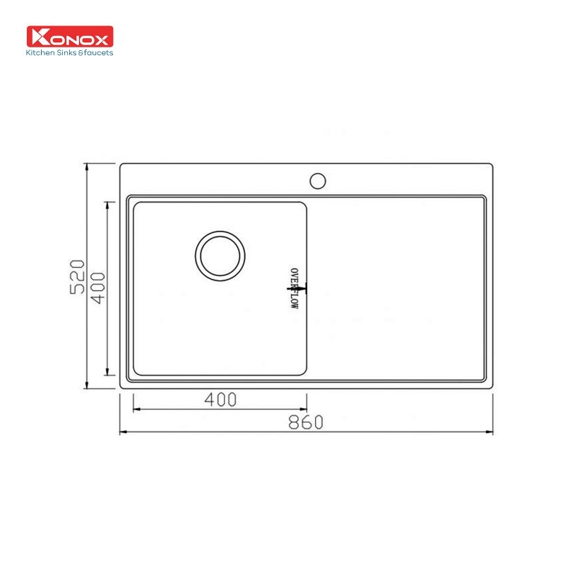 Chậu rửa bát Topmount Sink Unico 8652