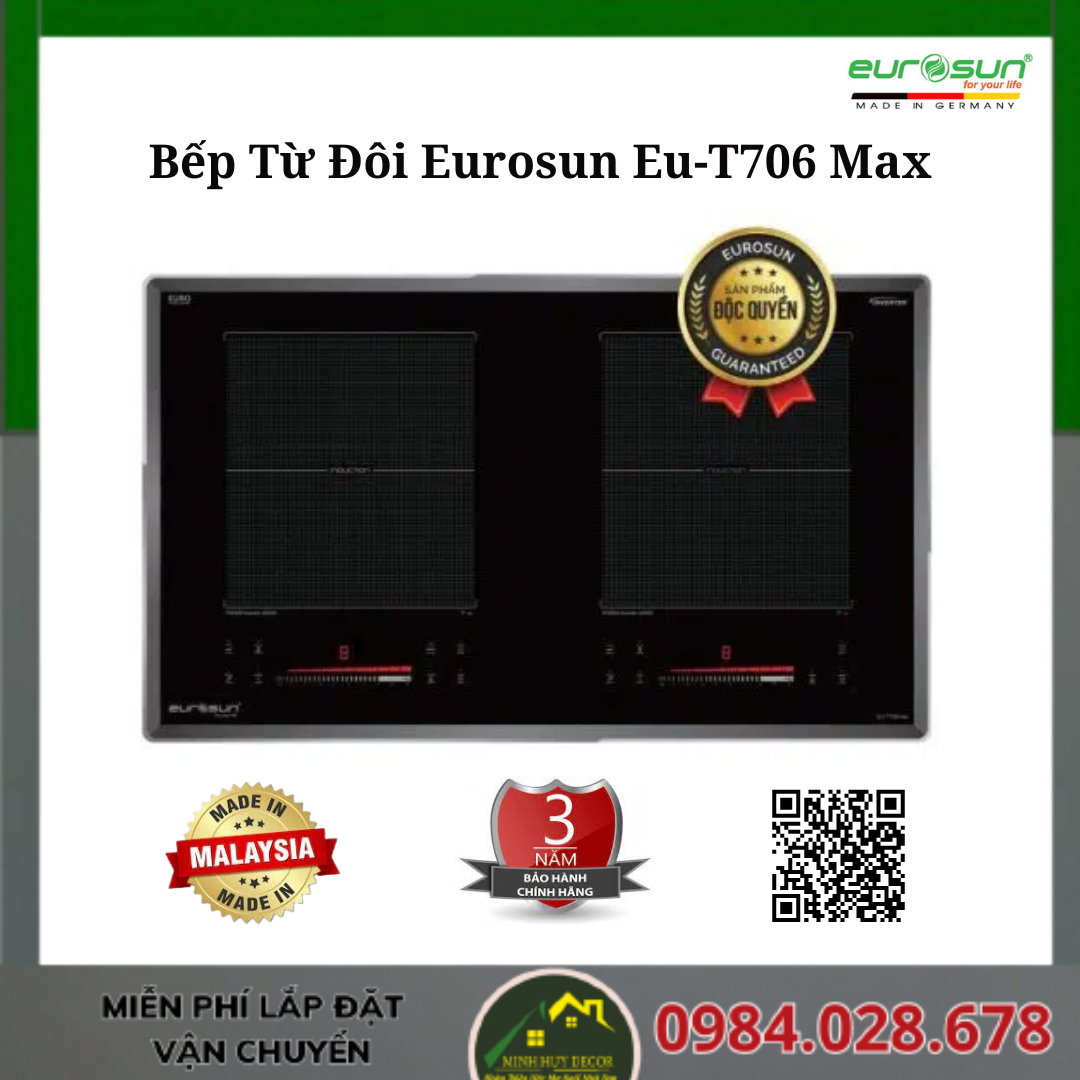 Bếp Từ Đôi Eurosun Eu-T706 Max