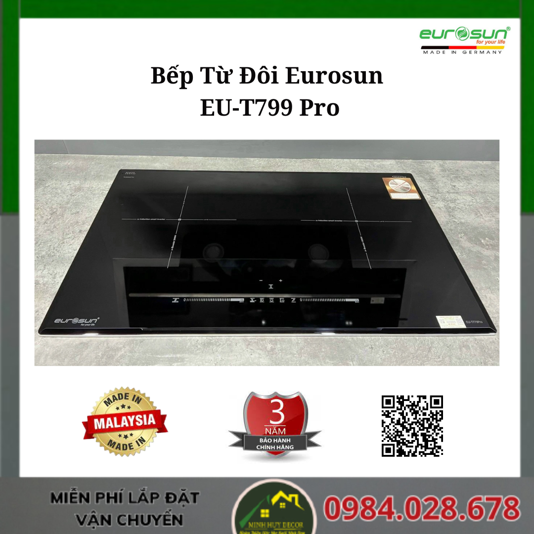 Bếp Từ Đôi Eurosun EU-T799 Pro