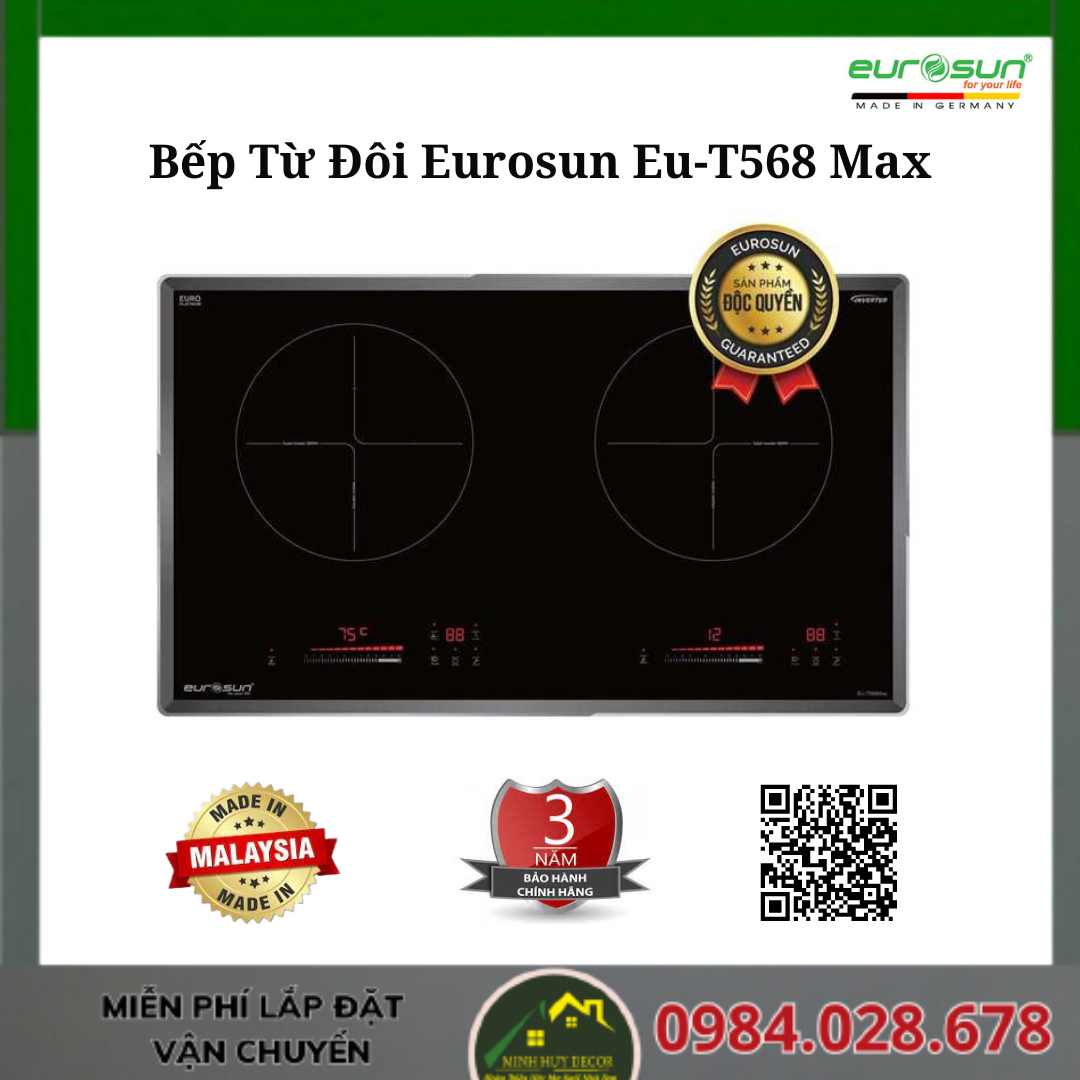 Bếp Từ Đôi Eurosun Eu-T568 Max