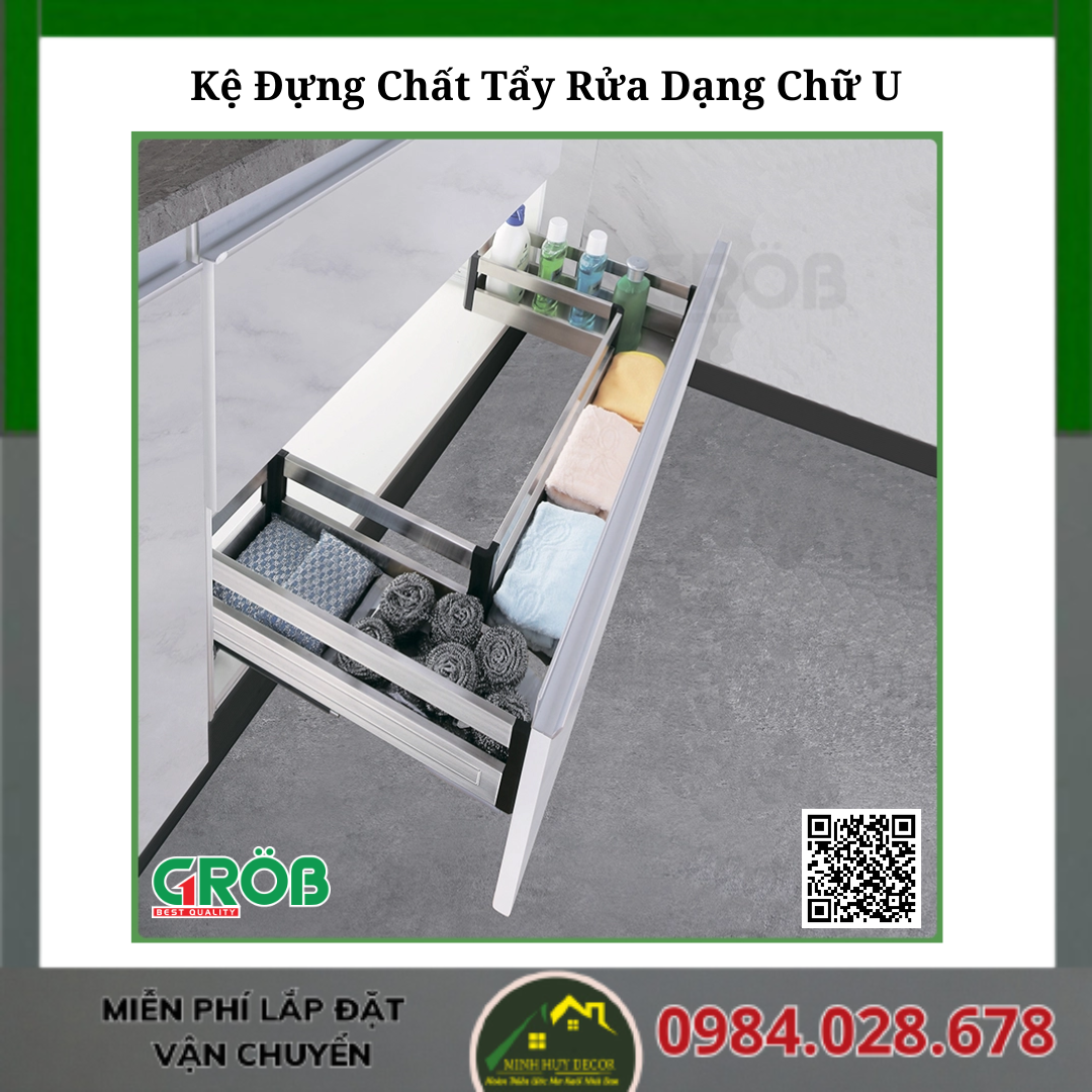 Kệ Đựng Chất Tẩy Rửa Dạng Chữ U