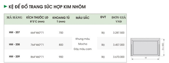 KỆ ĐỰNG ĐỒ TRANG SỨC MÀU CAM