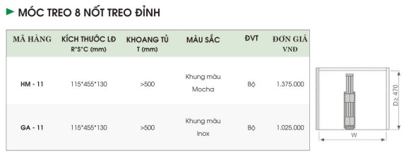 Móc Treo Quần Áo GA-11 HM-11