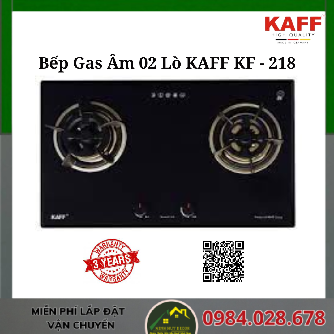 Bếp Gas Âm 02 Lò KAFF KF - 218