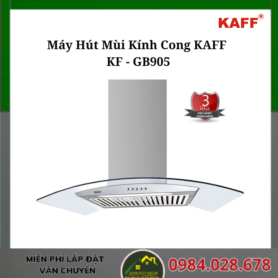 Máy Hút Mùi Kính Cong KAFF KF - GB905