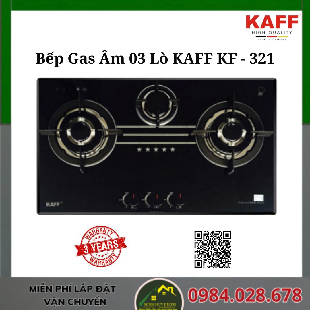 Bếp Gas Âm 03 Lò KAFF KF - 321