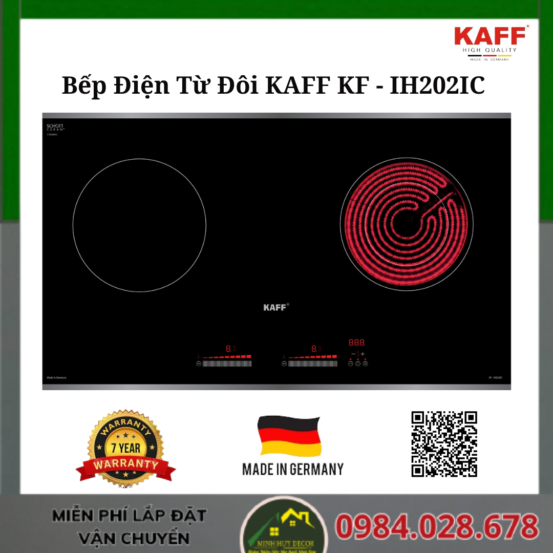 Bếp Điện Từ Đôi KAFF KF - IH202IC - Made in Germany