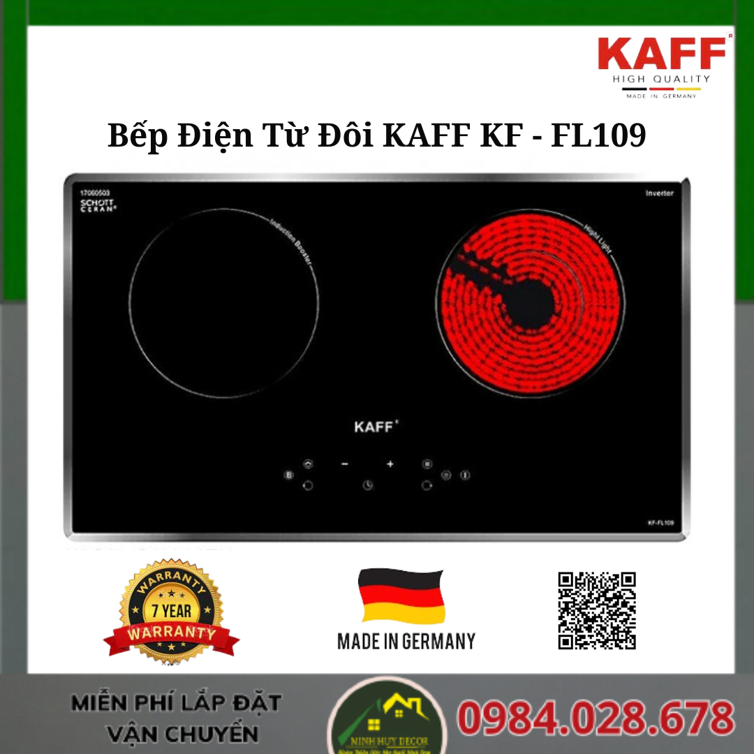 Bếp Điện Từ Đôi KAFF KF - FL109- Made in Germany