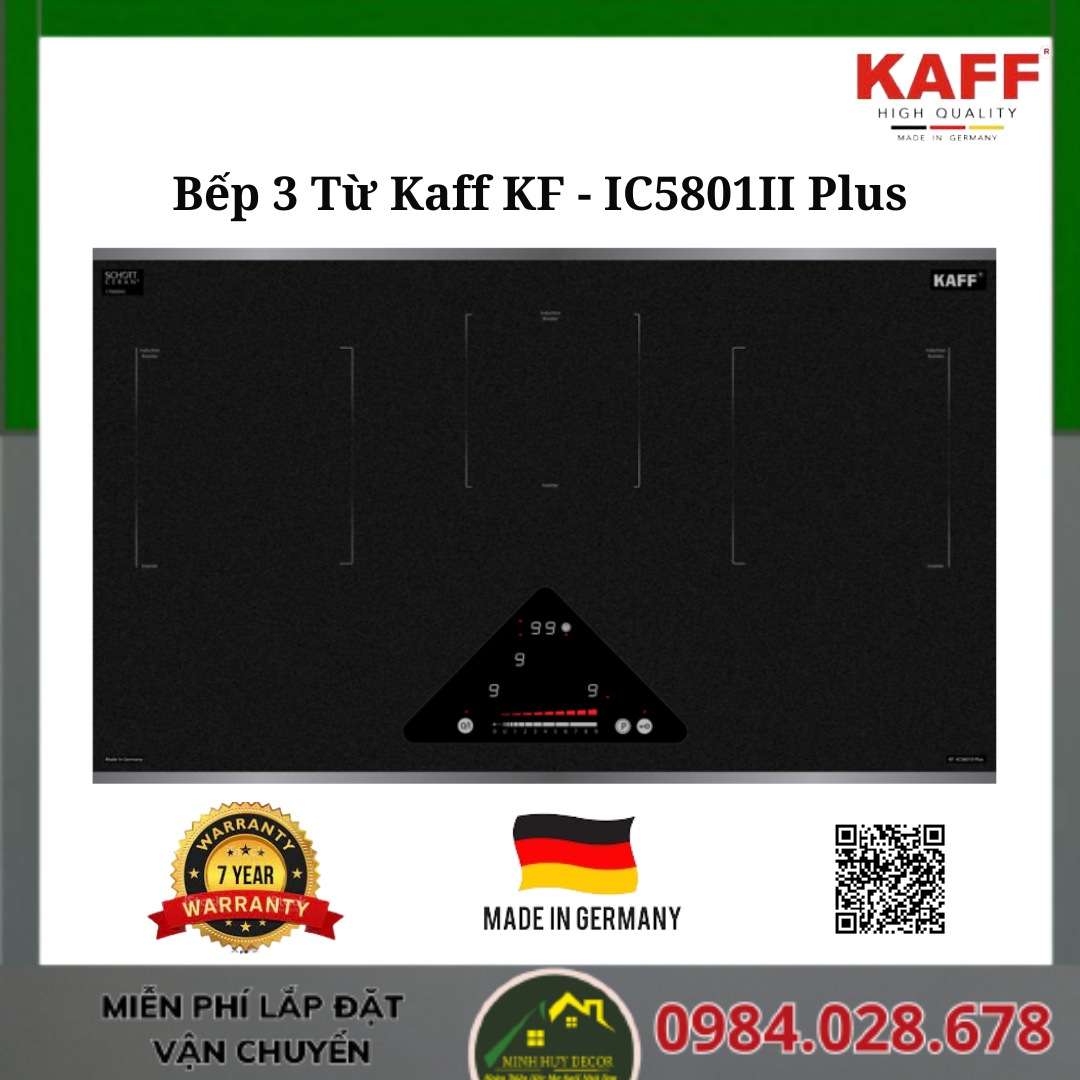 Bếp 3 Từ Kaff KF - IC5801II Plus- Made in Germany