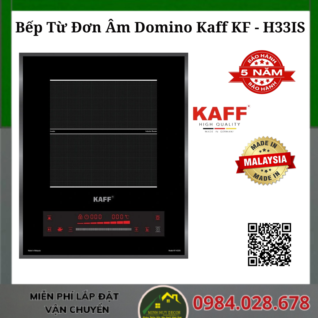 Bếp Từ Đơn Âm Domino Kaff KF - H33IS