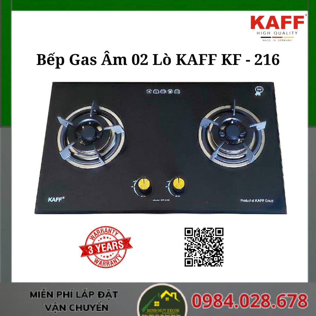 Bếp Gas Âm 02 Lò KAFF KF - 216