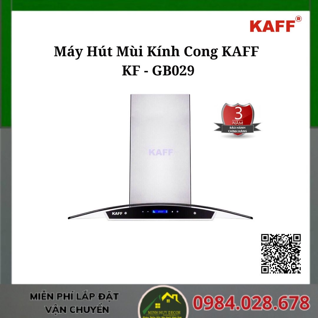Máy Hút Mùi Kính Cong KAFF KF - GB029