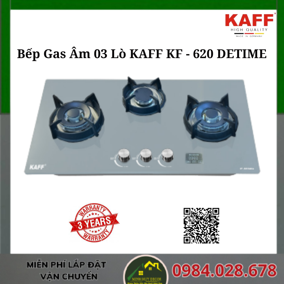 Bếp Gas Âm 03 Lò KAFF KF - 620 DETIME