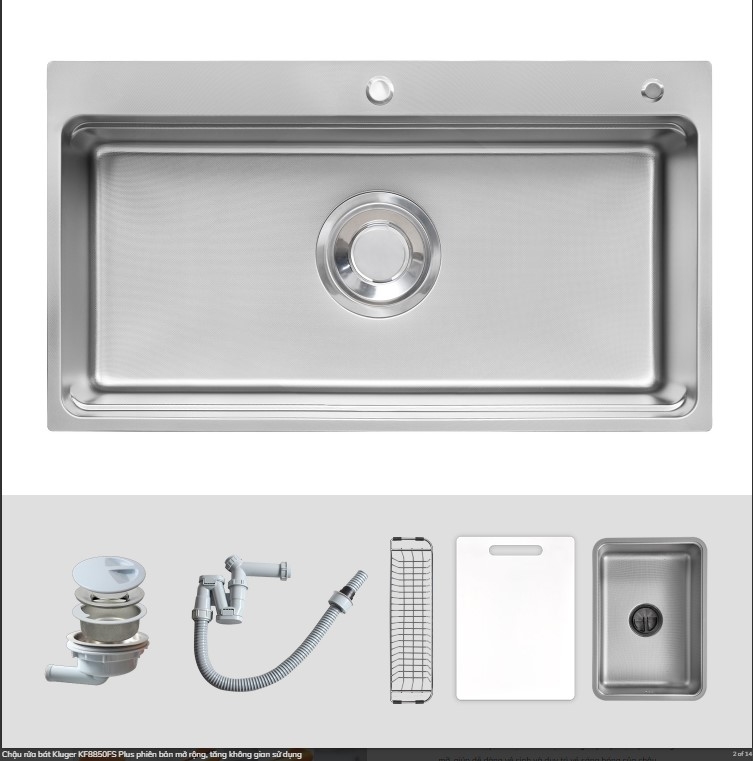 Chậu rửa bát Kluger KF8850FS Plus