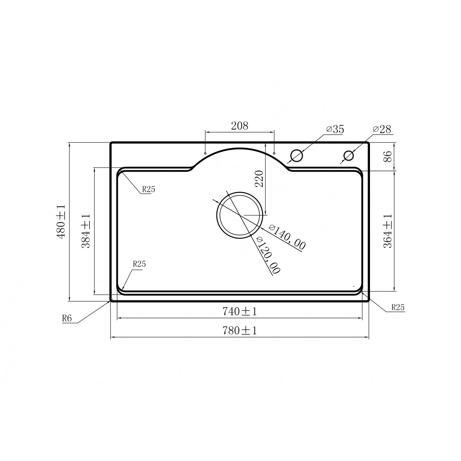 Chậu rửa chén Maadela MDS-7848DB1