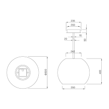 Máy hút khử mùi đảo Sphera white-I001W